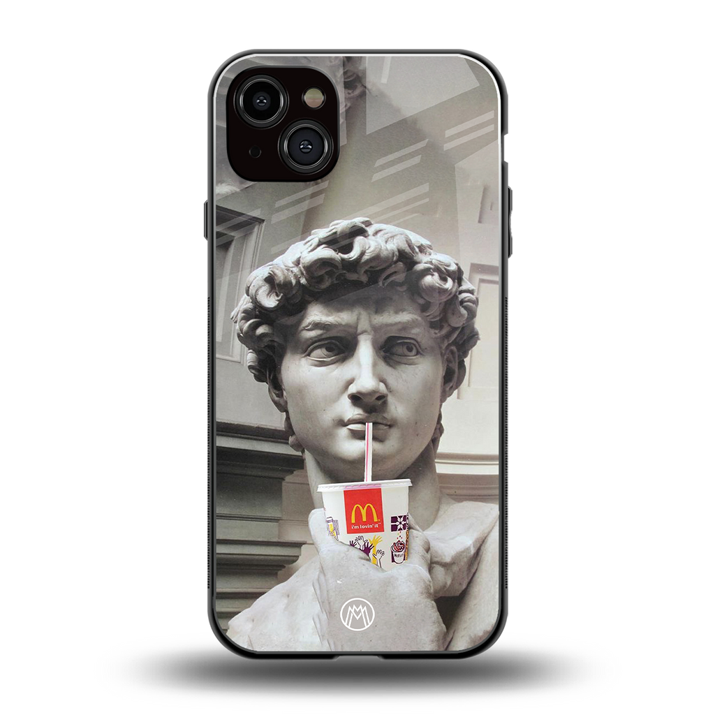 mc david back phone cover | glass case for iphone 14 plus