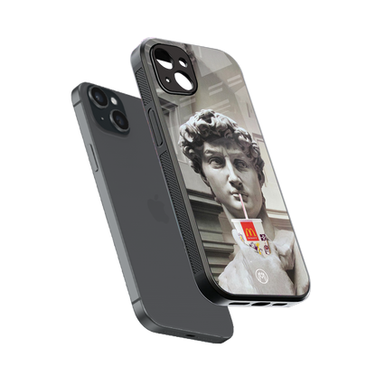 mc david back phone cover | glass case for iphone 14 plus