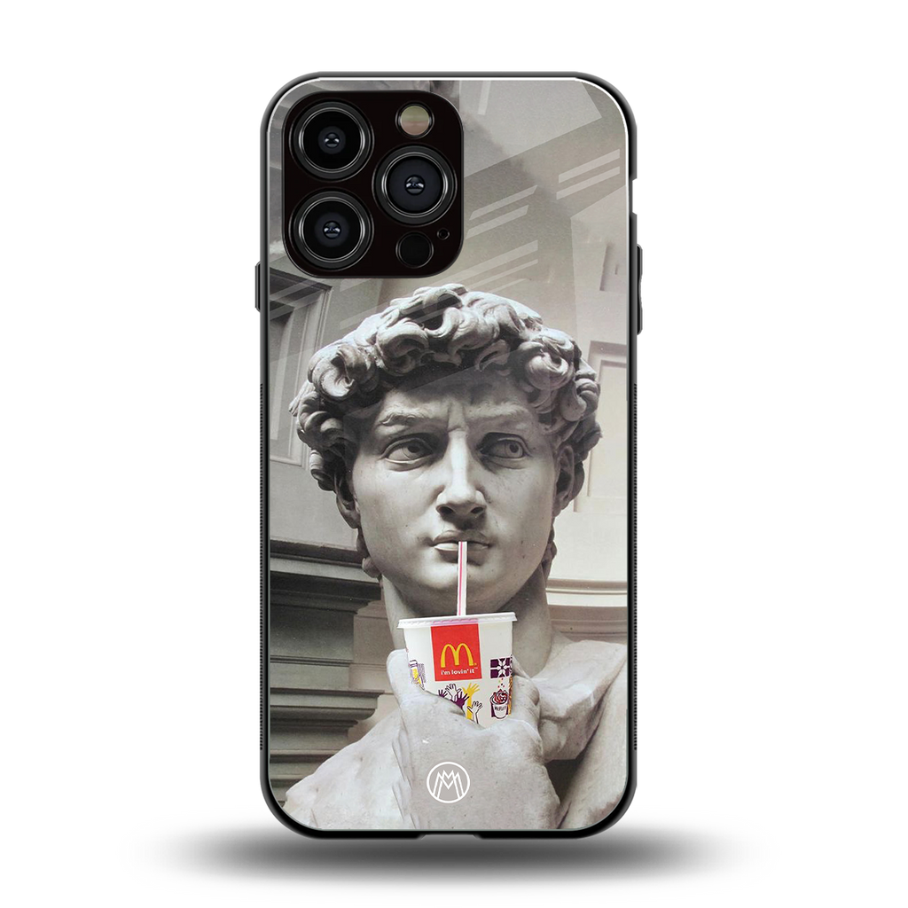 mc david back phone cover | glass case for iphone 14 pro max