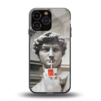 mc david back phone cover | glass case for iphone 14 pro max