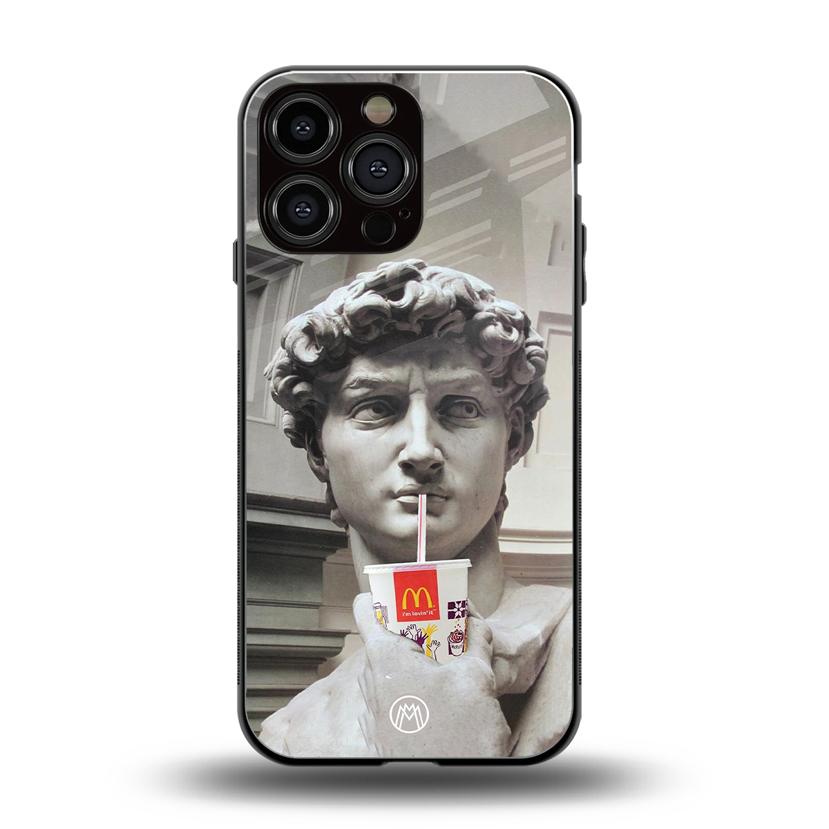 mc david back phone cover | glass case for iphone 15 pro max