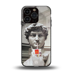 mc david back phone cover | glass case for iphone 15 pro