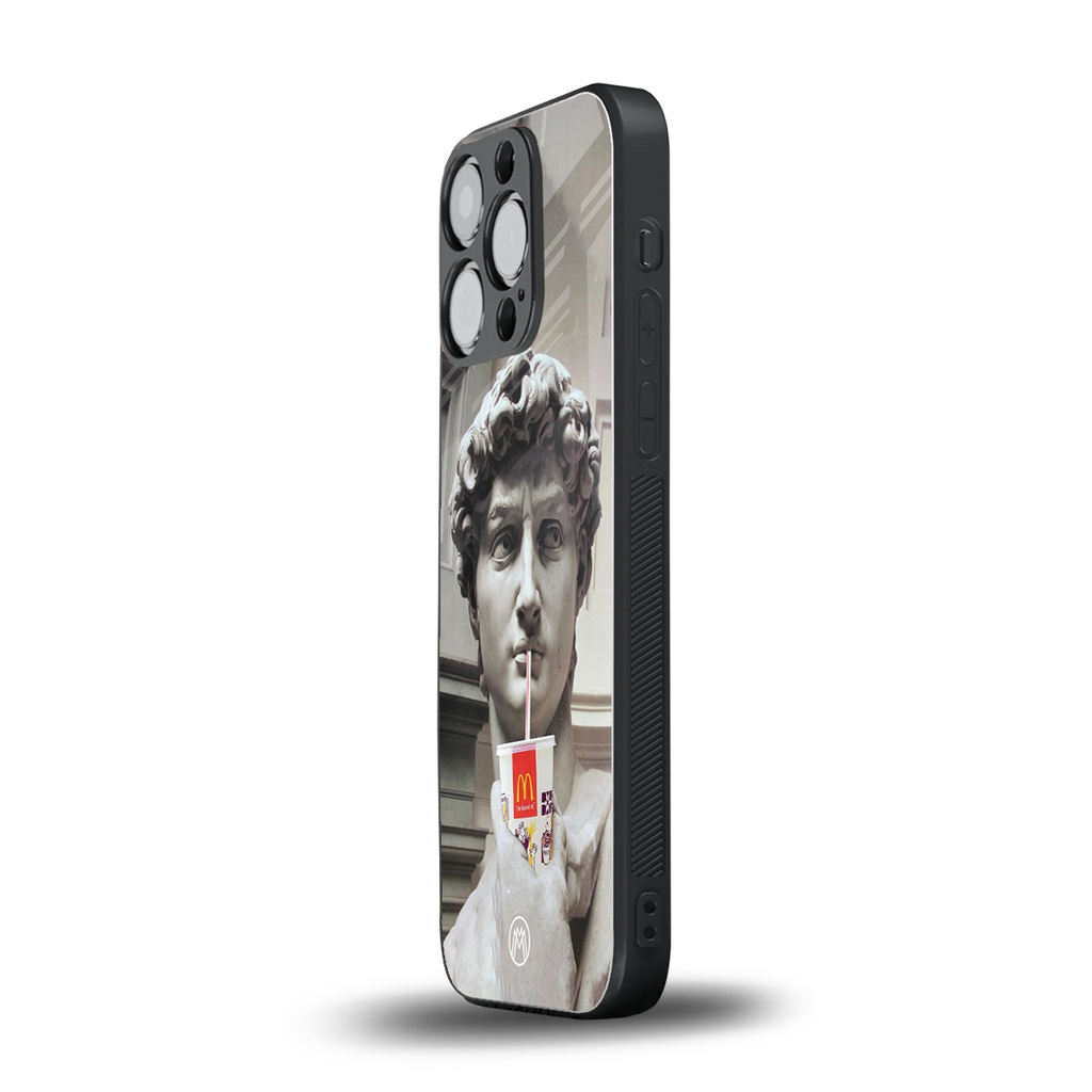 mc david back phone cover | glass case for iphone 15 pro