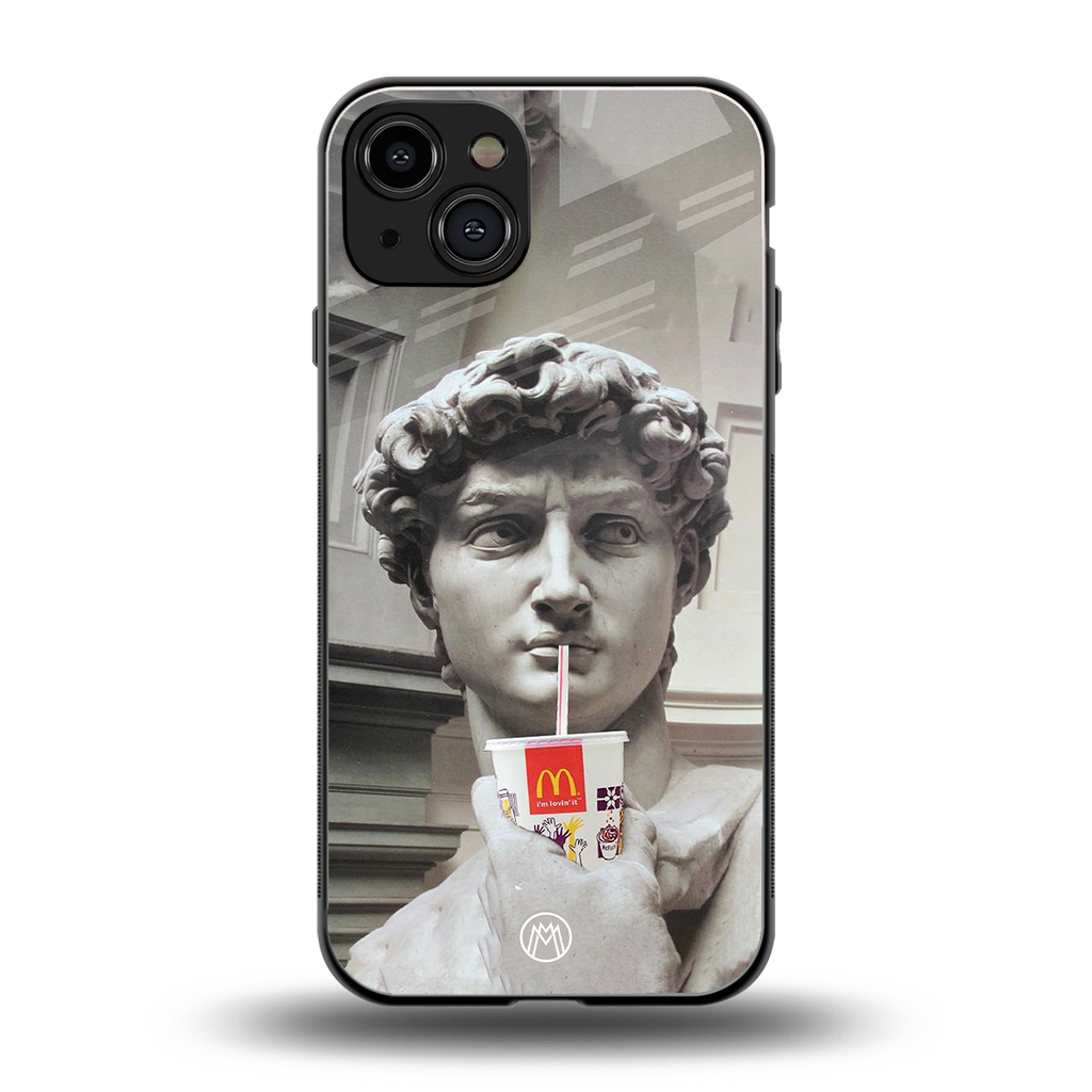 mc david back phone cover | glass case for iphone 14