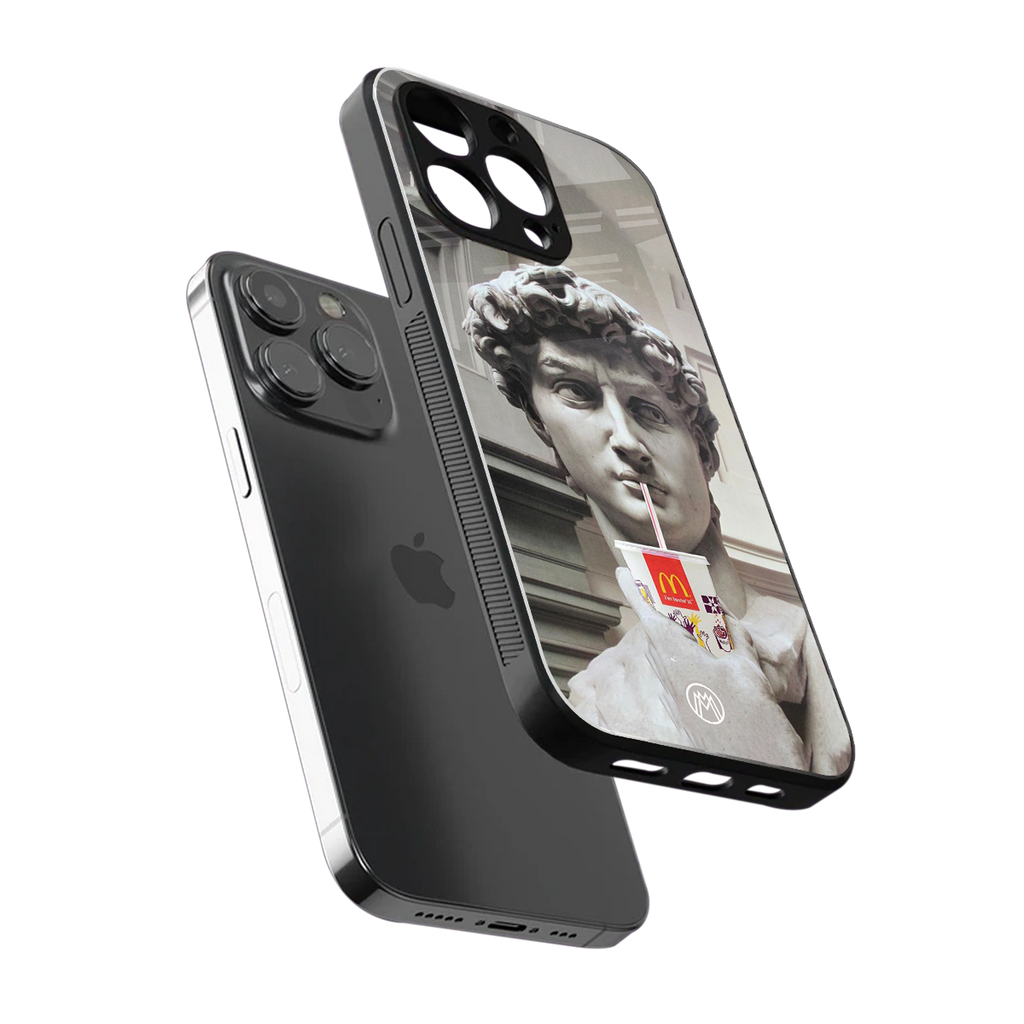 mc david back phone cover | glass case for iphone 14 pro