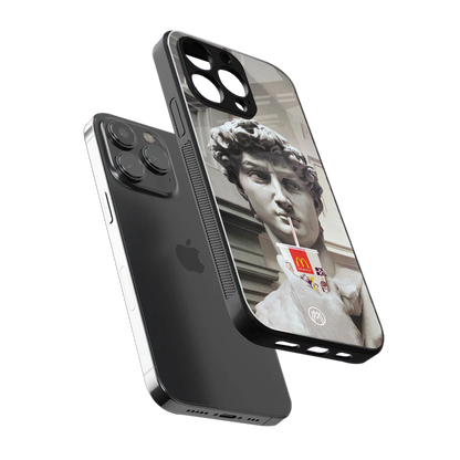 mc david back phone cover | glass case for iphone 14 pro
