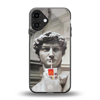 mc david back phone cover | glass case for iphone 16 plus