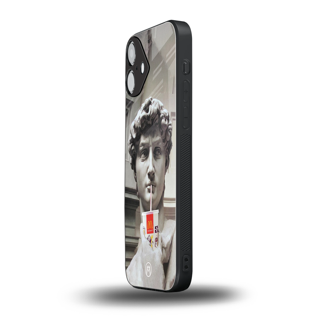 mc david back phone cover | glass case for iphone 16 plus