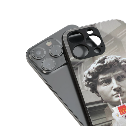 mc david back phone cover | glass case for iphone 13 pro max