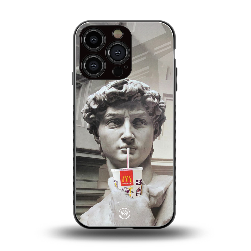 mc david back phone cover | glass case for iphone 16 pro