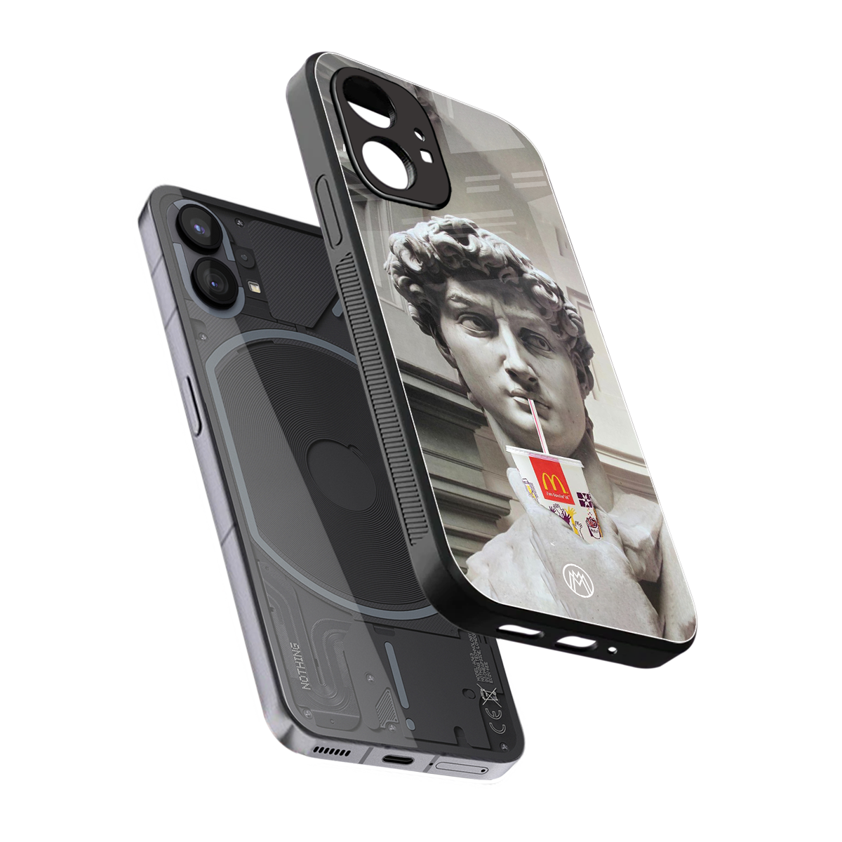 mc david back phone cover | glass case for nothing phone 1