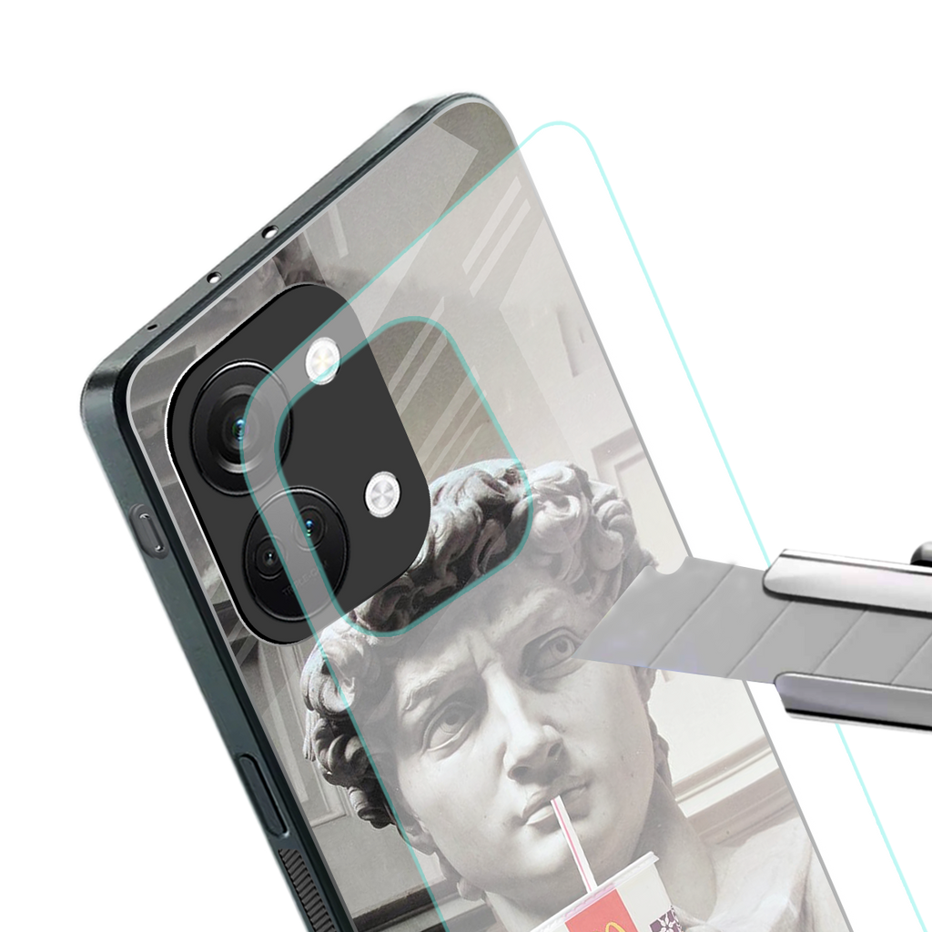 mc david back phone cover | glass case for oneplus nord 3