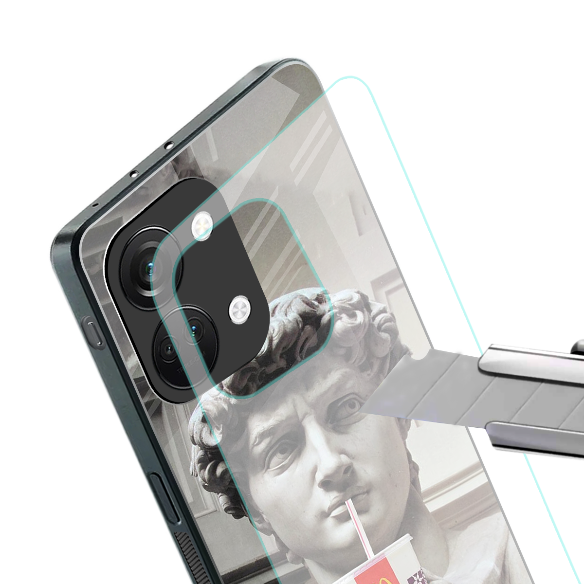 mc david back phone cover | glass case for oneplus nord 3