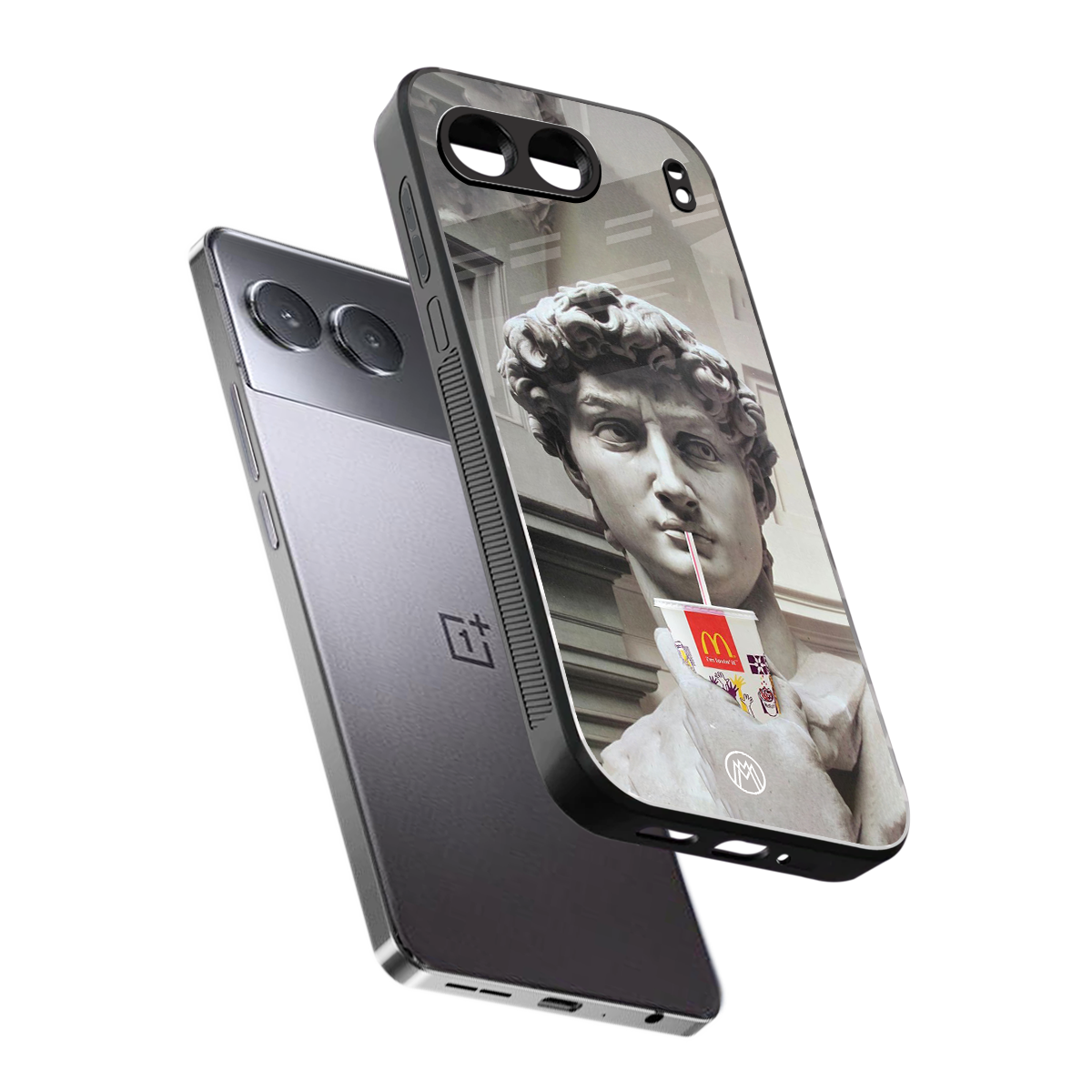 mc david back phone cover | glass case for oneplus nord 4