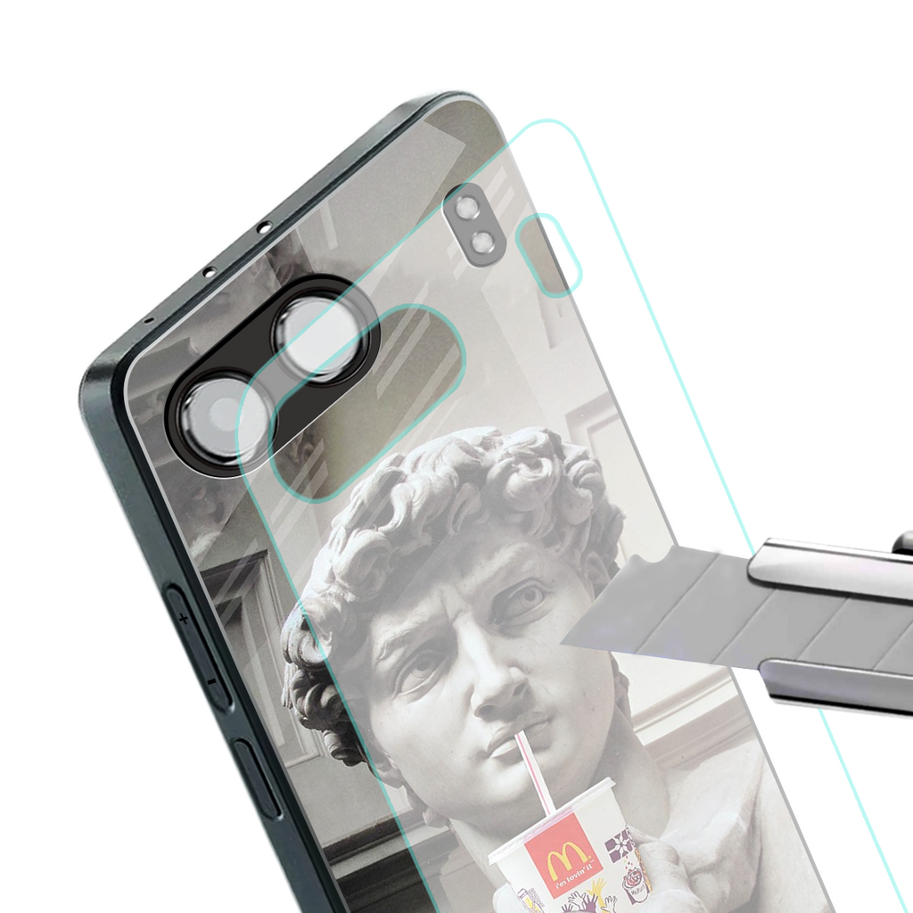 mc david back phone cover | glass case for oneplus nord 4