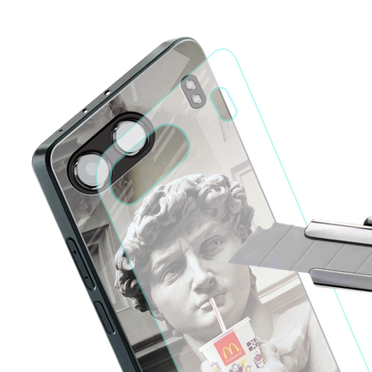 mc david back phone cover | glass case for oneplus nord 4