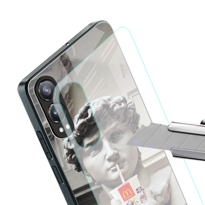 mc david back phone cover | glass case for oneplus nord ce 4 lite