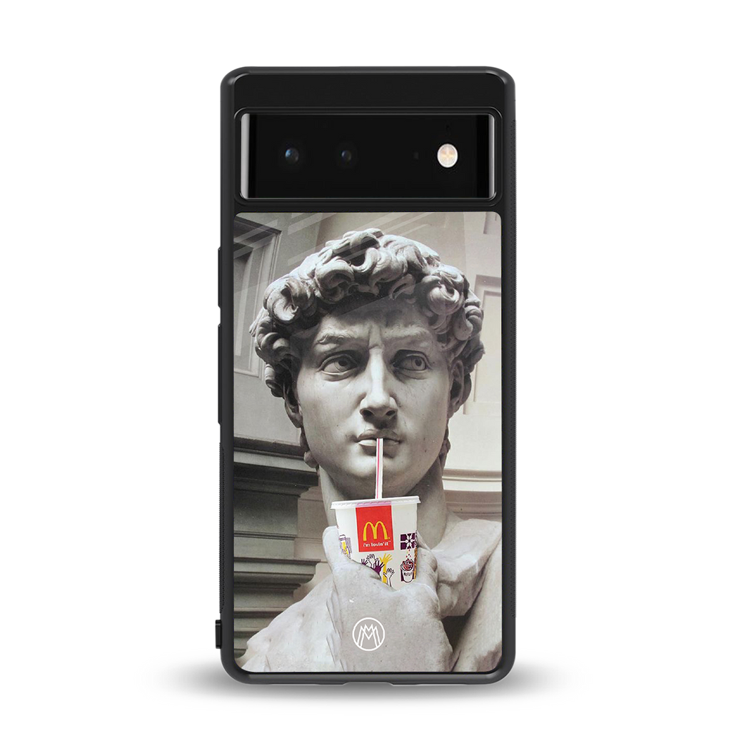 mc david back phone cover | glass case for Google Pixel 6A