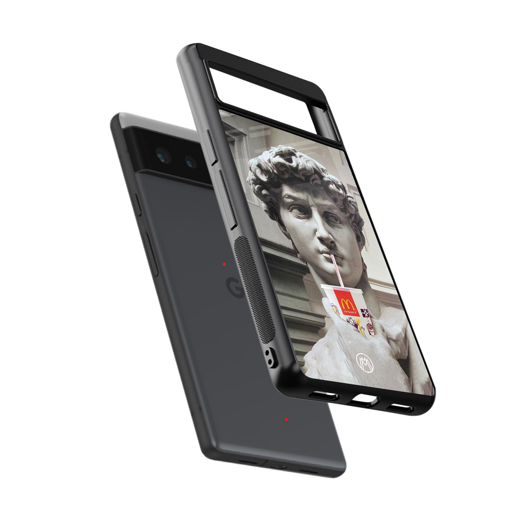 mc david back phone cover | glass case for Google Pixel 6A