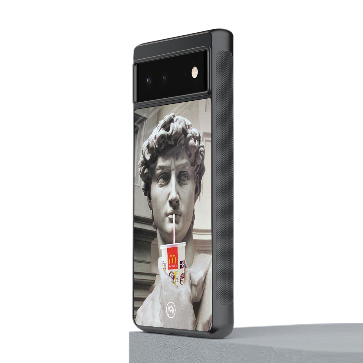 mc david back phone cover | glass case for google pixel 6