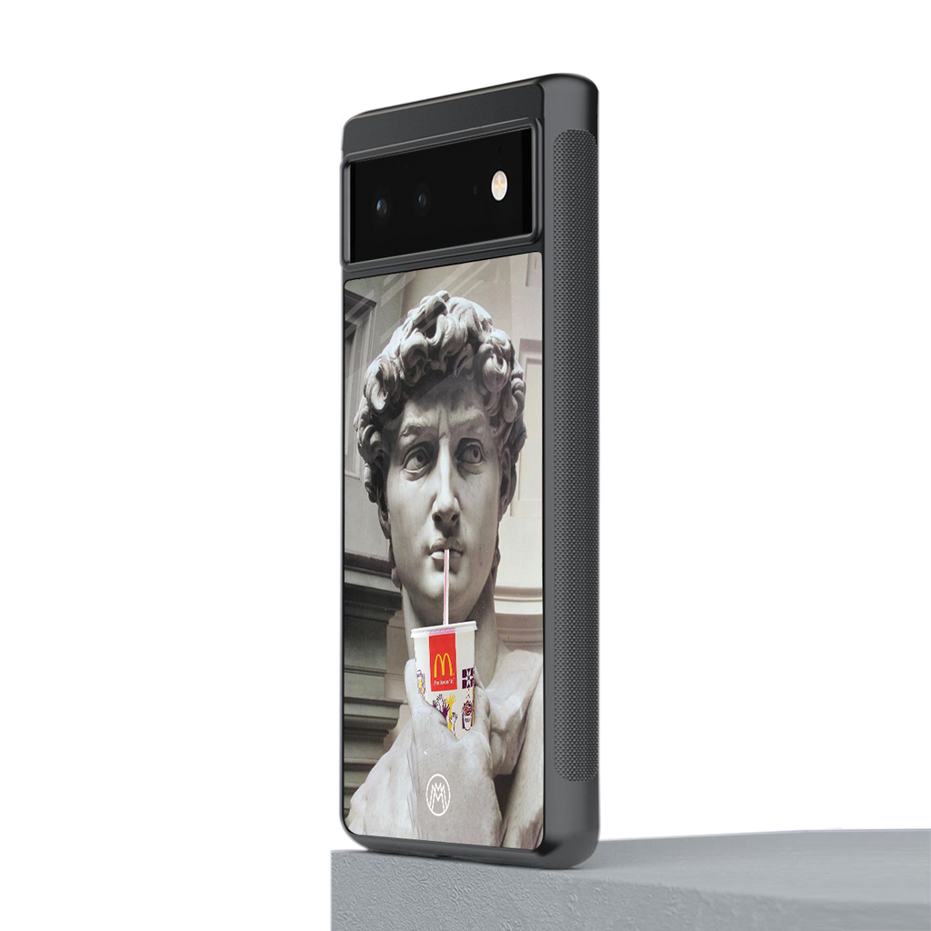 mc david back phone cover | glass case for Google Pixel 6A