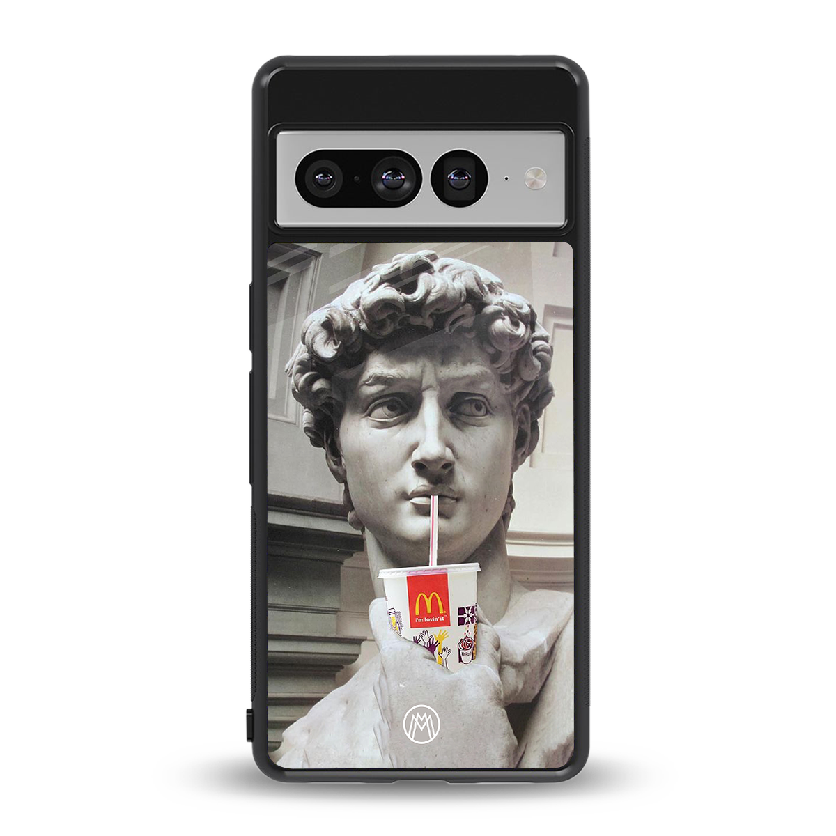 mc david back phone cover | glass case for google pixel 7 pro