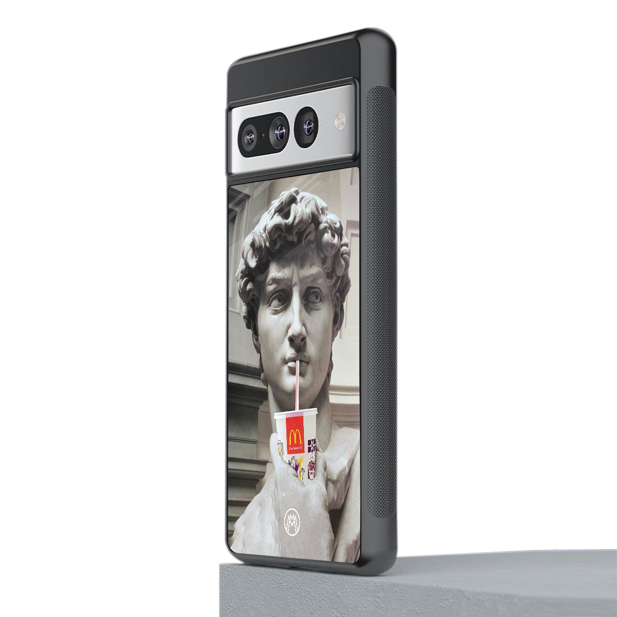 mc david back phone cover | glass case for google pixel 7 pro