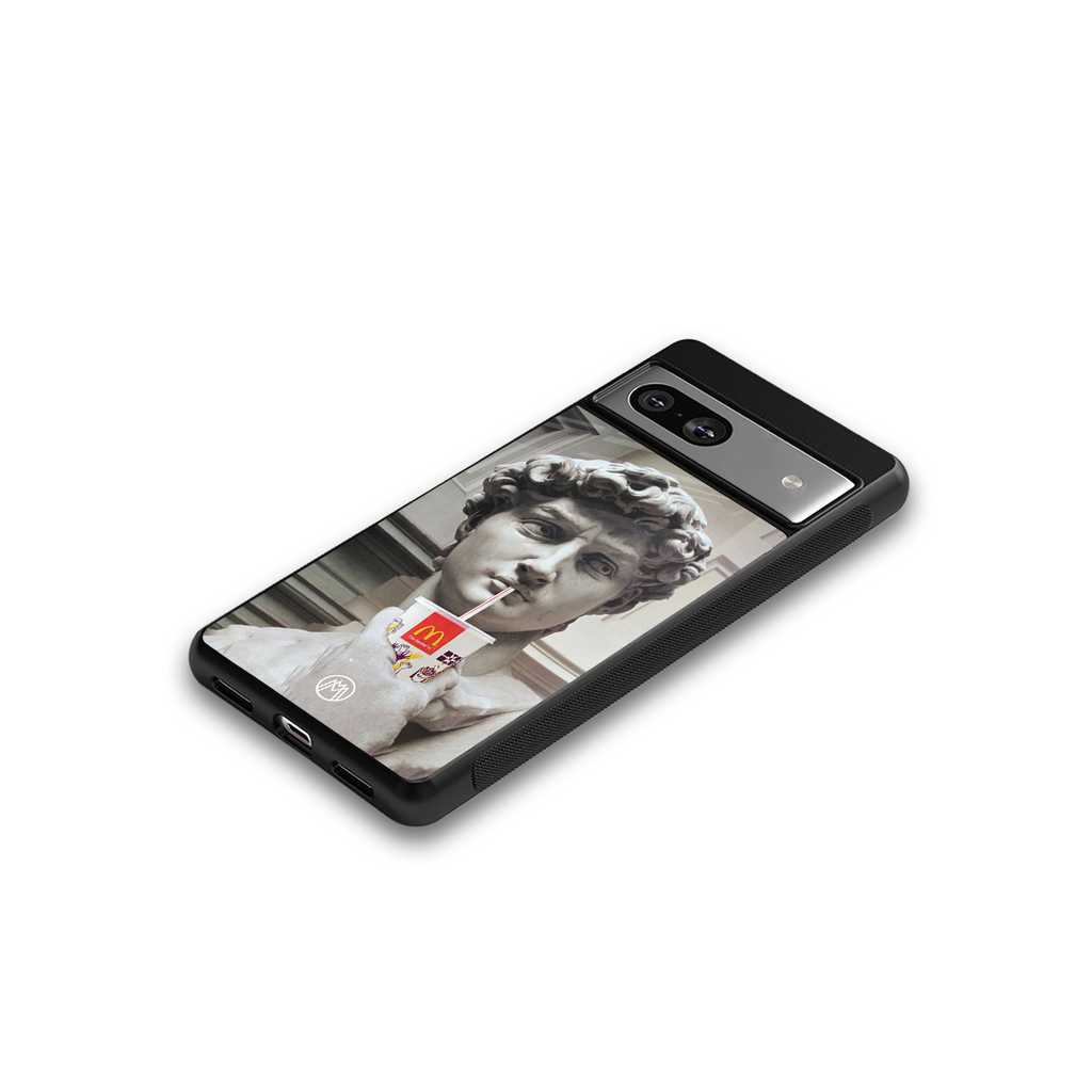mc david back phone cover | glass case for Google Pixel 7A