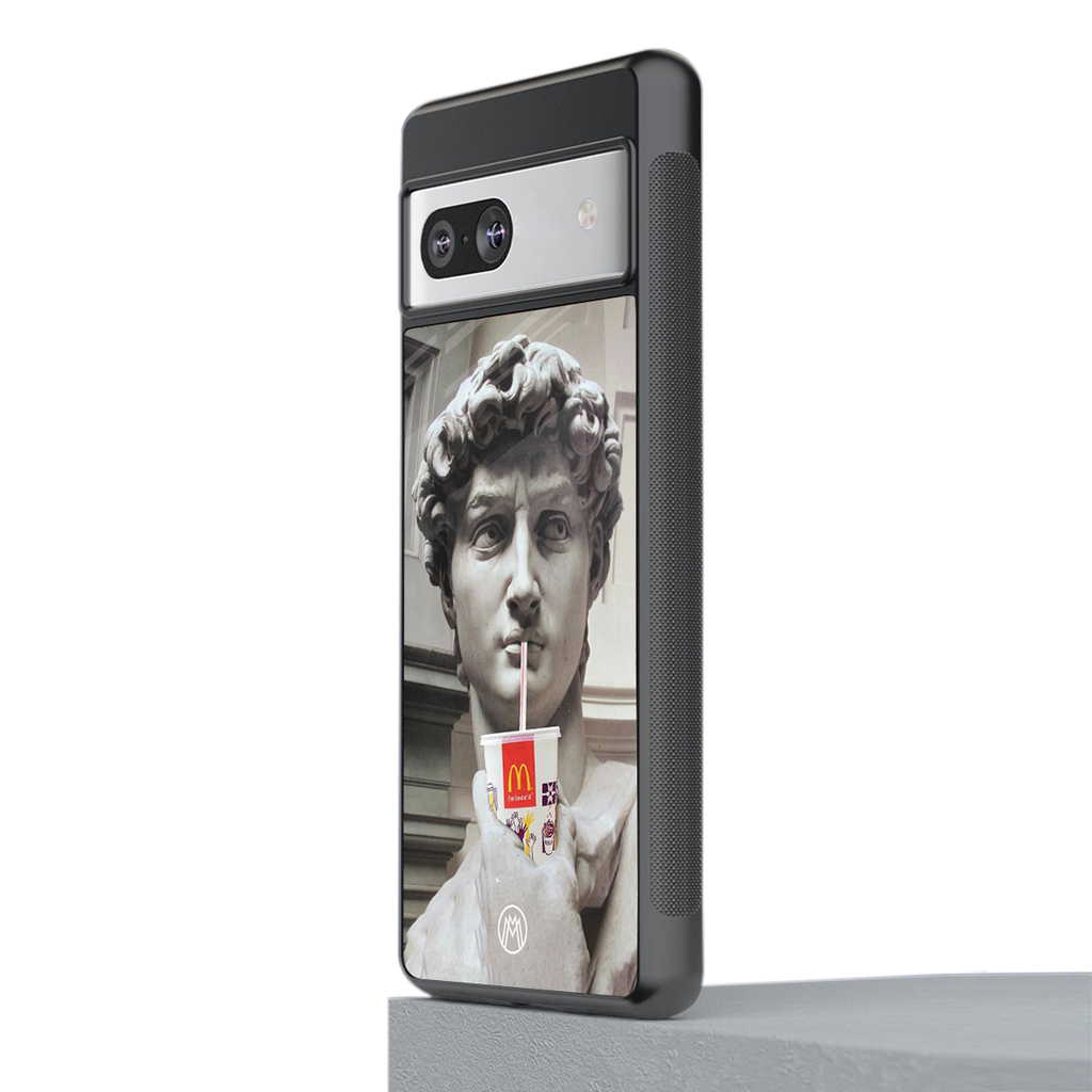 mc david back phone cover | glass case for Google Pixel 7A