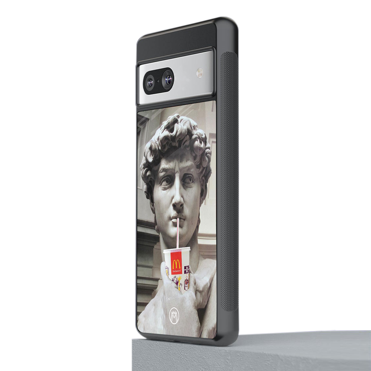 mc david back phone cover | glass case for Google Pixel 7A