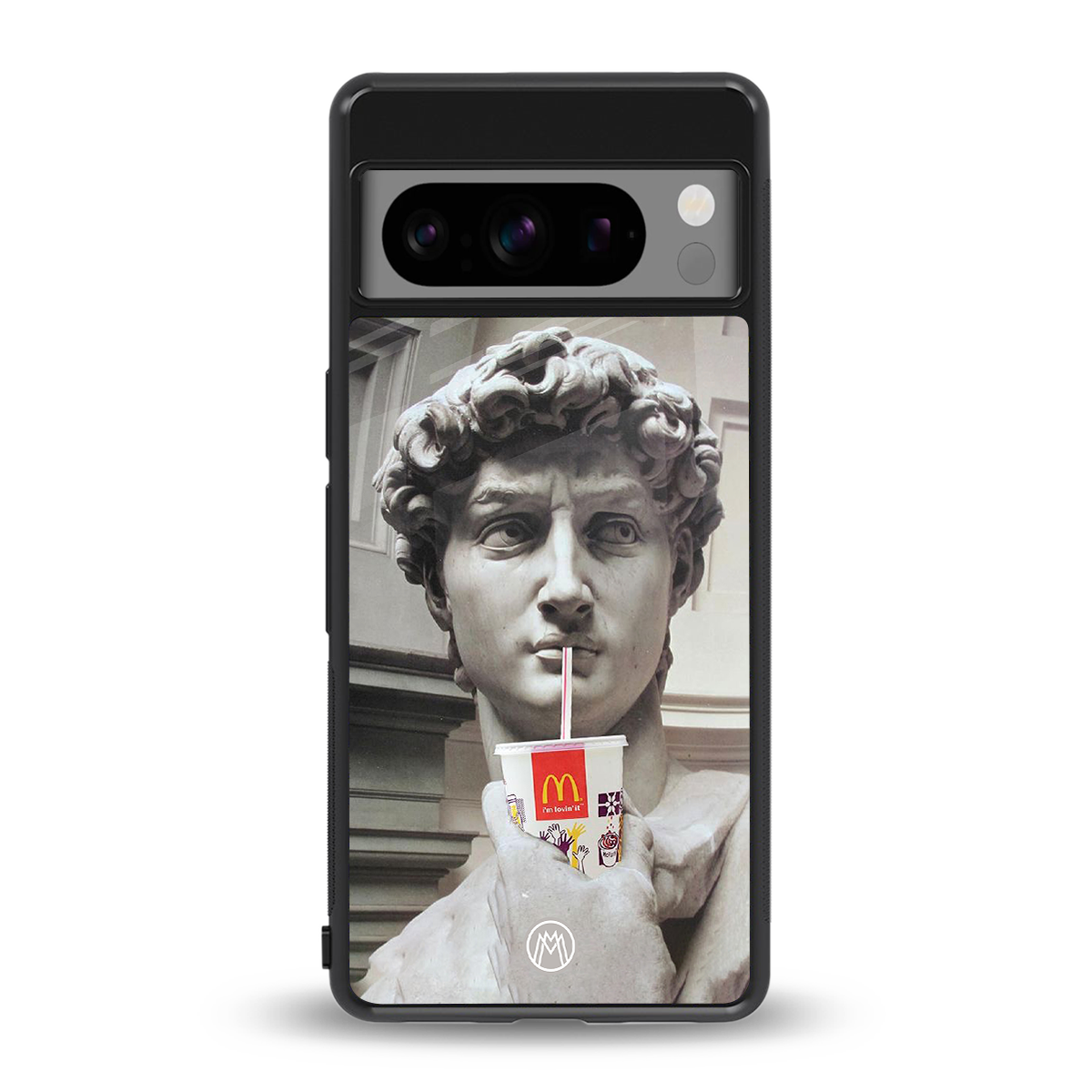 mc david back phone cover | glass case for google pixel 8 pro