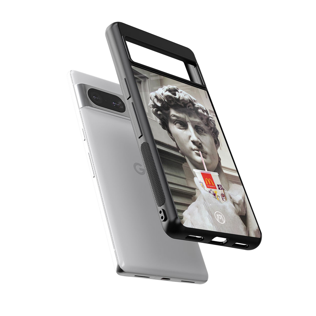 mc david back phone cover | glass case for Google Pixel 8