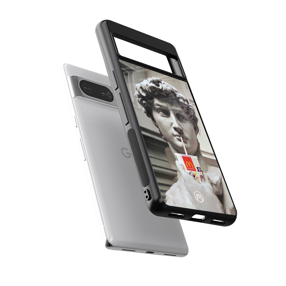 mc david back phone cover | glass case for Google Pixel 8