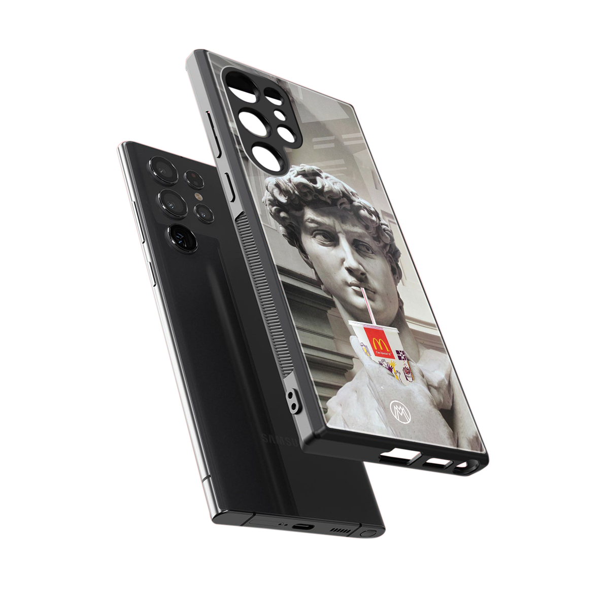 mc david back phone cover | glass case for samsung galaxy s23 ultra