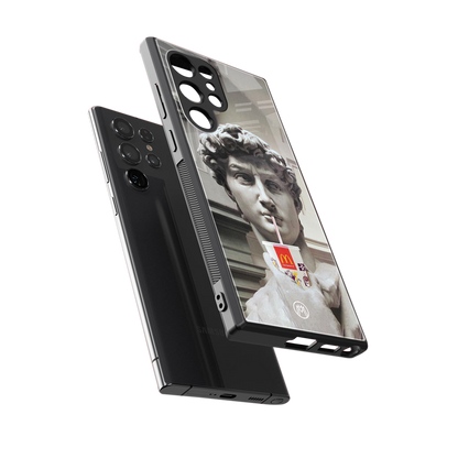 mc david back phone cover | glass case for samsung galaxy s23 ultra