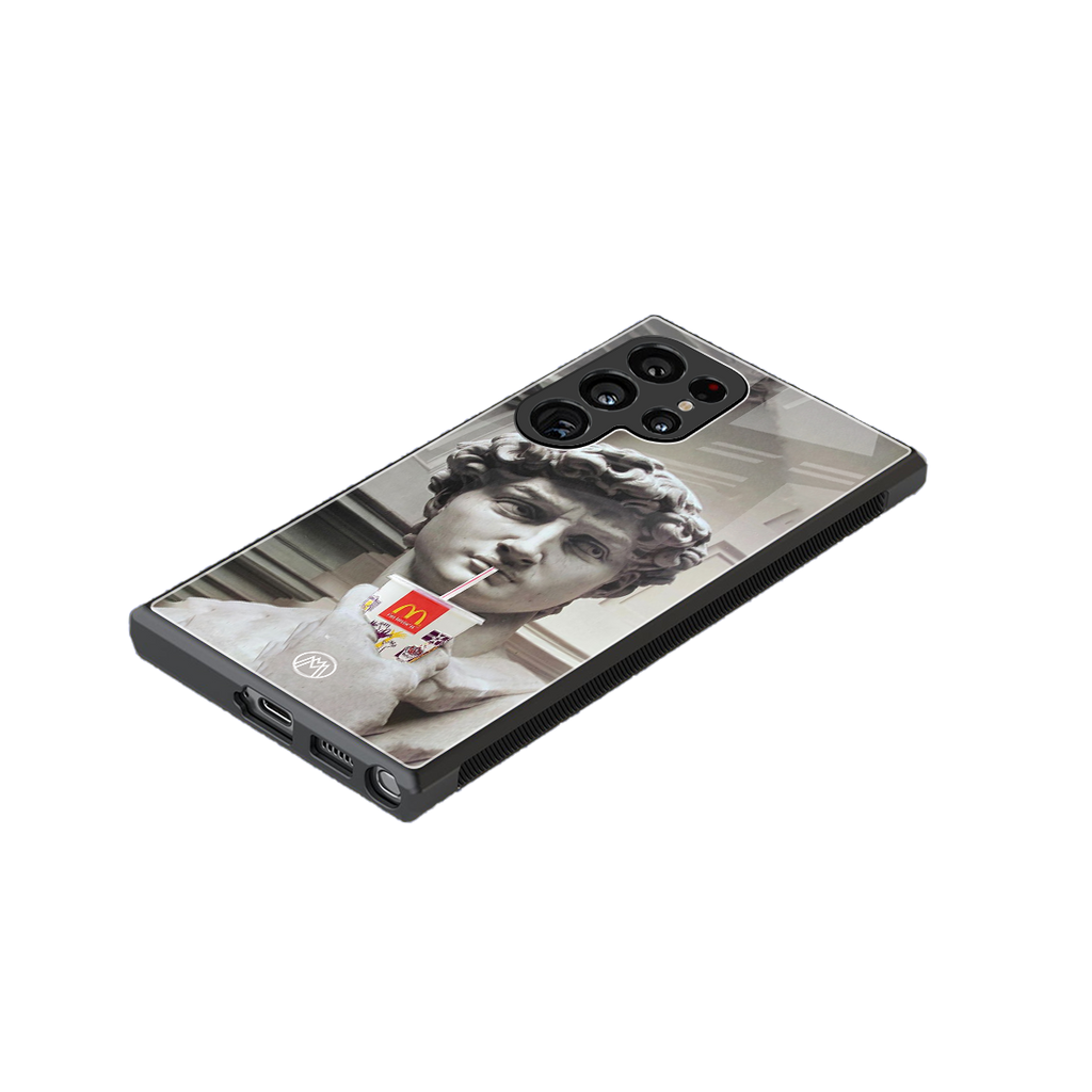 mc david back phone cover | glass case for samsung galaxy s23 ultra