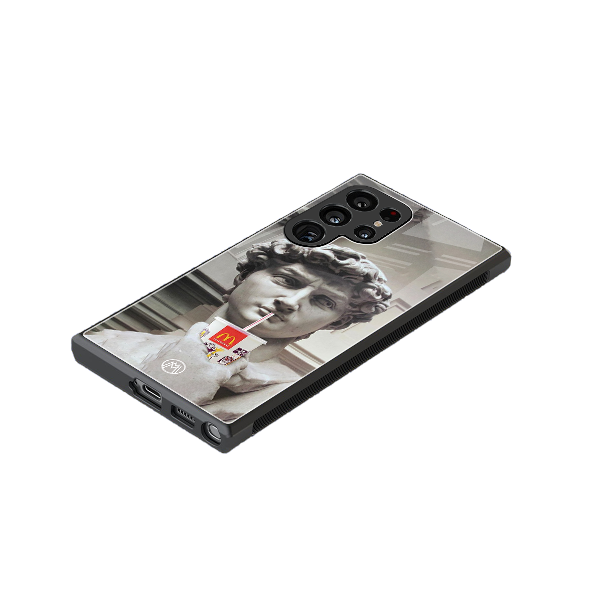 mc david back phone cover | glass case for samsung galaxy s23 ultra