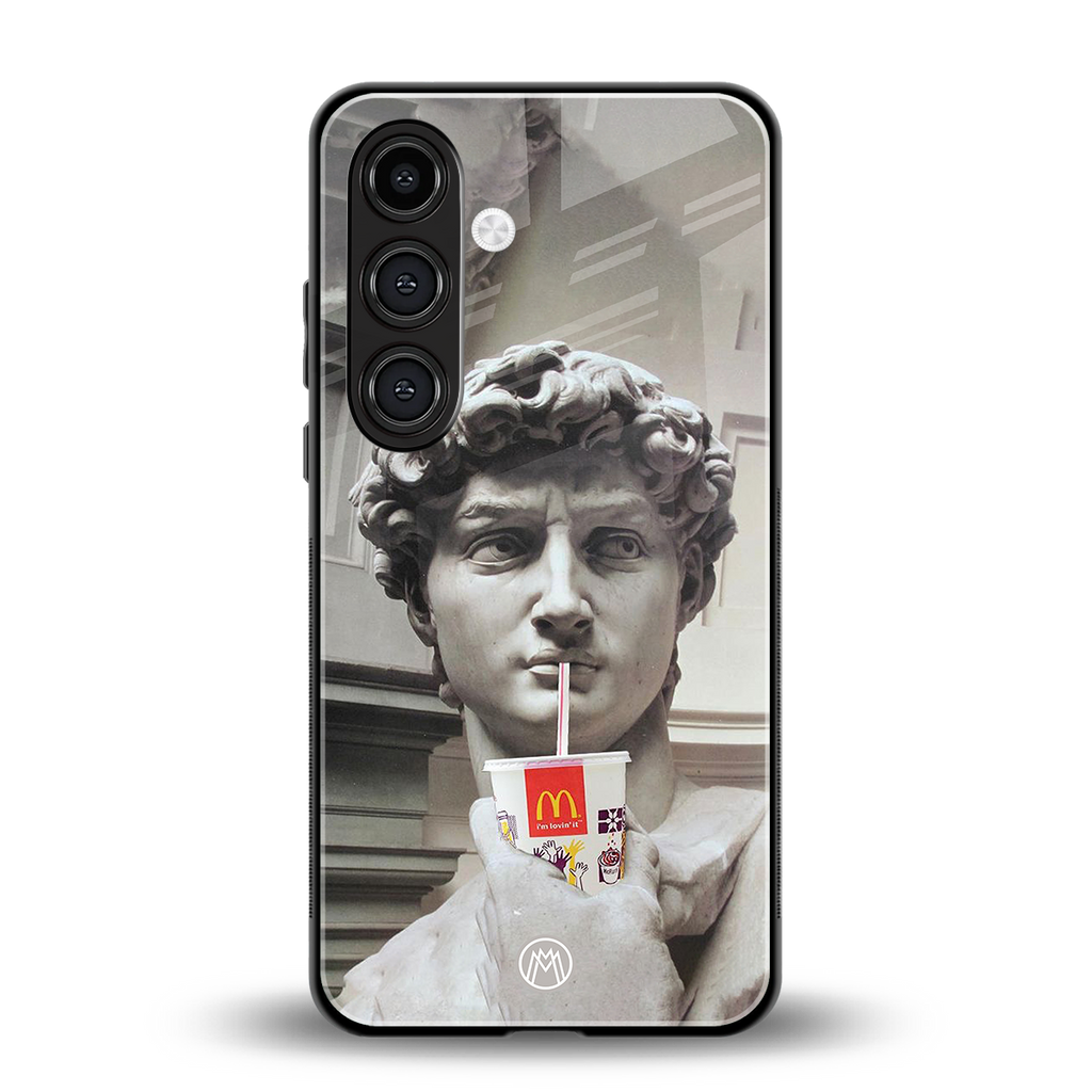 mc david back phone cover | glass case for samsung galaxy s24 fe