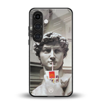 mc david back phone cover | glass case for samsung galaxy s24 fe