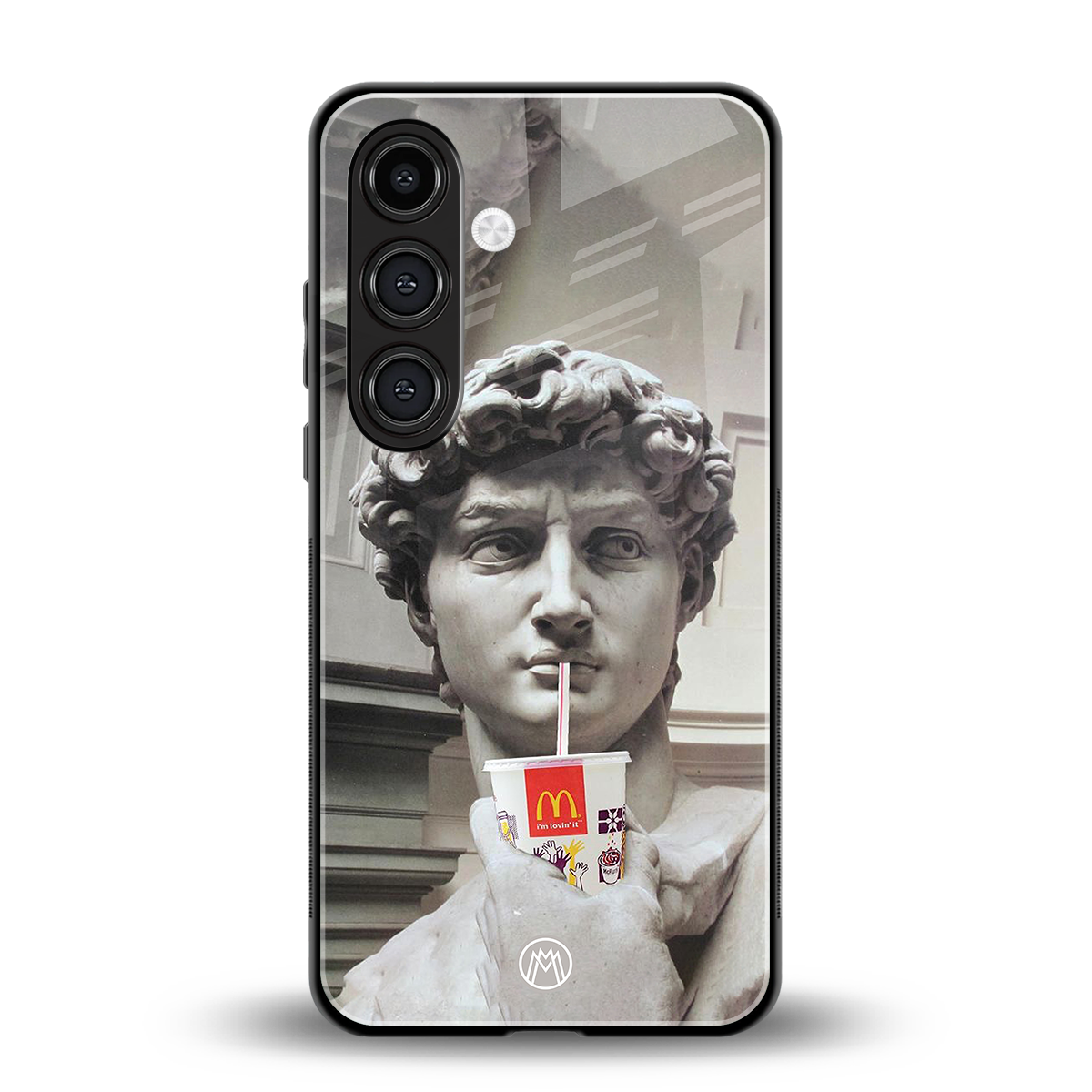 mc david back phone cover | glass case for samsung galaxy s24 fe