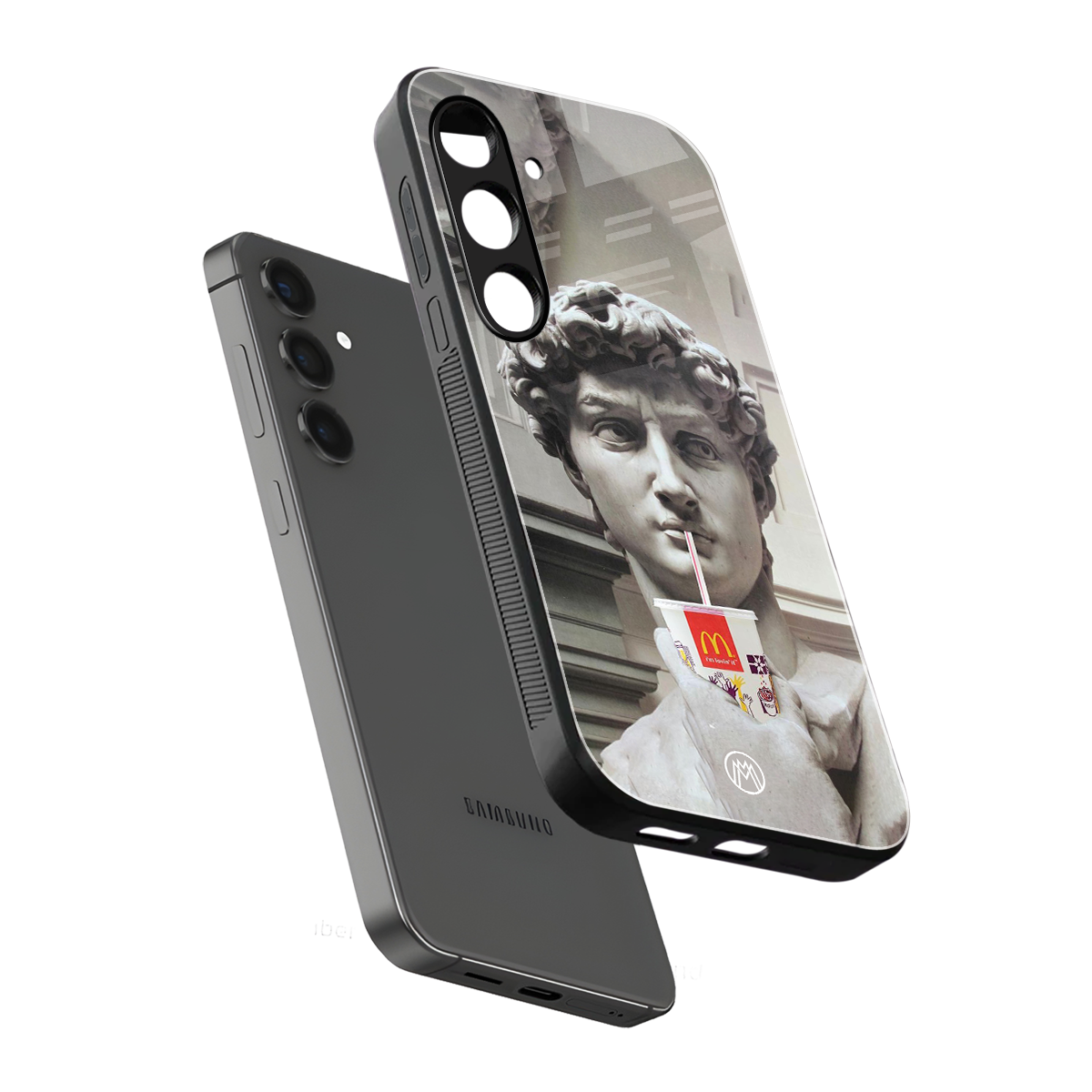 mc david back phone cover | glass case for samsung galaxy s23 plus