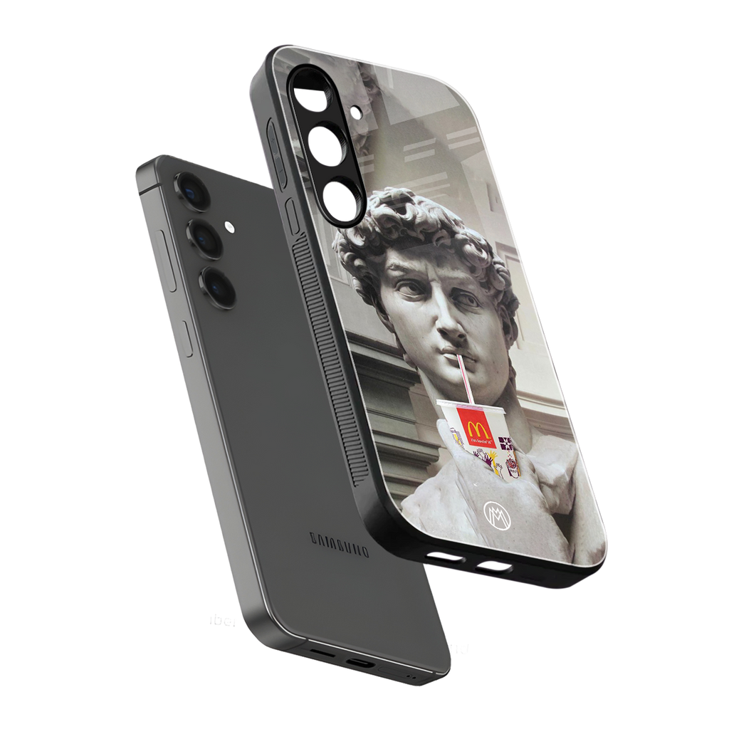 mc david back phone cover | glass case for samsung galaxy s24 fe