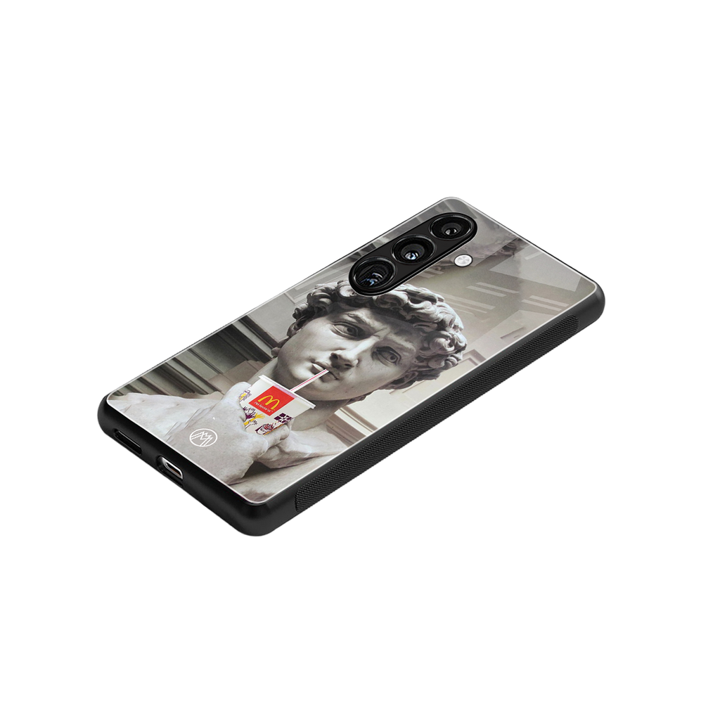 mc david back phone cover | glass case for samsung galaxy s24 fe