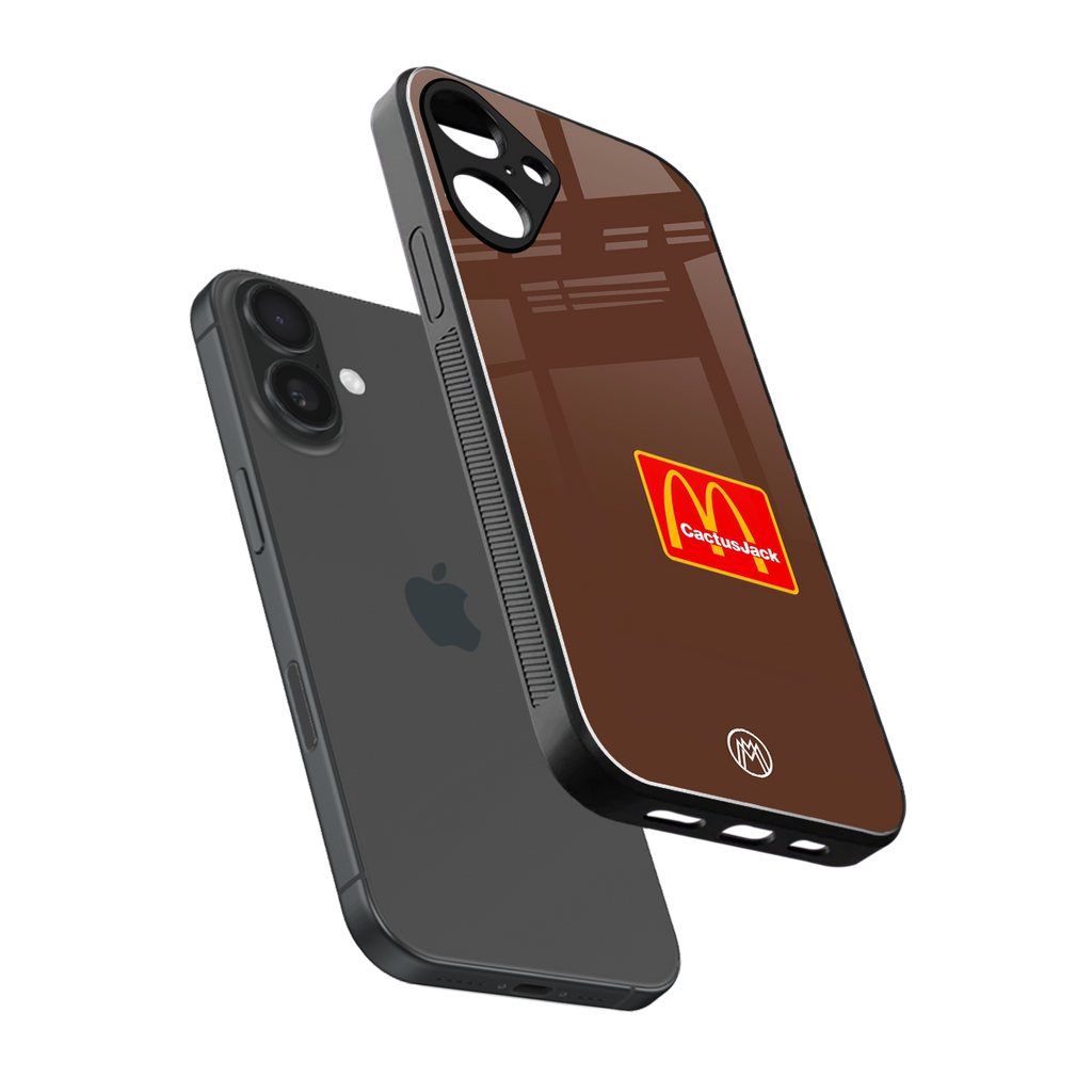 mc travis back phone cover | glass case for iphone 16 plus