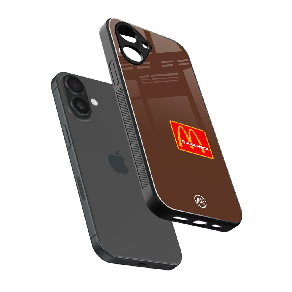 mc travis back phone cover | glass case for iphone 16