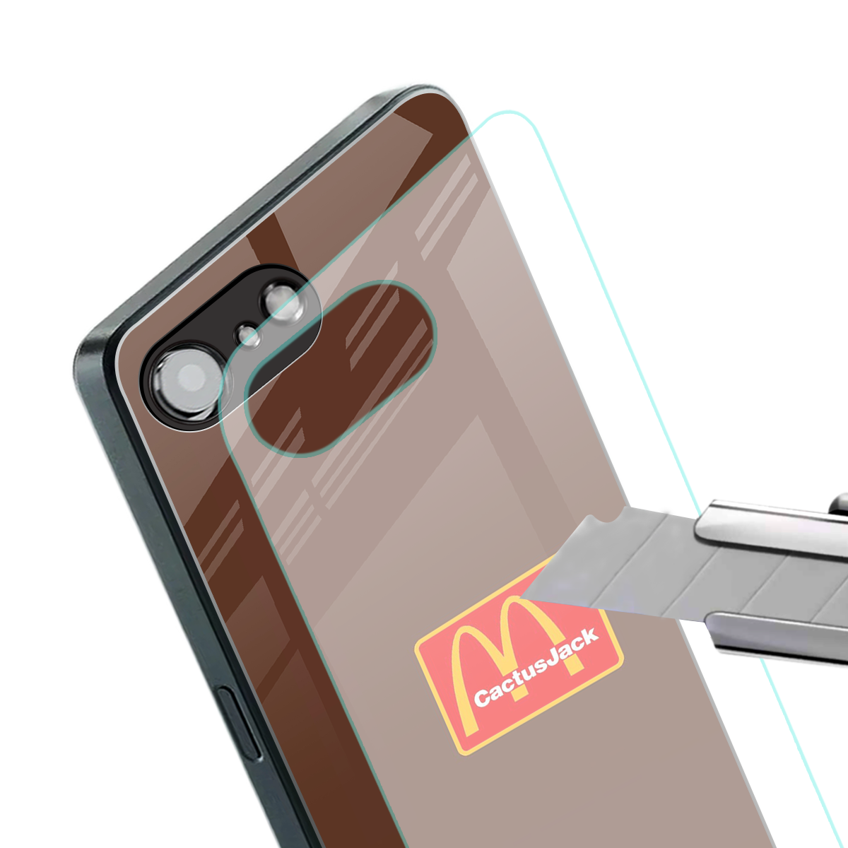 mc travis back phone cover | glass case for iphone 16e