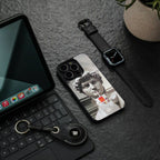 mc david back phone cover | glass case for iphone 15 plus