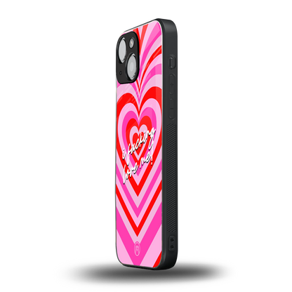 me first back phone cover | glass case for iphone 13 mini