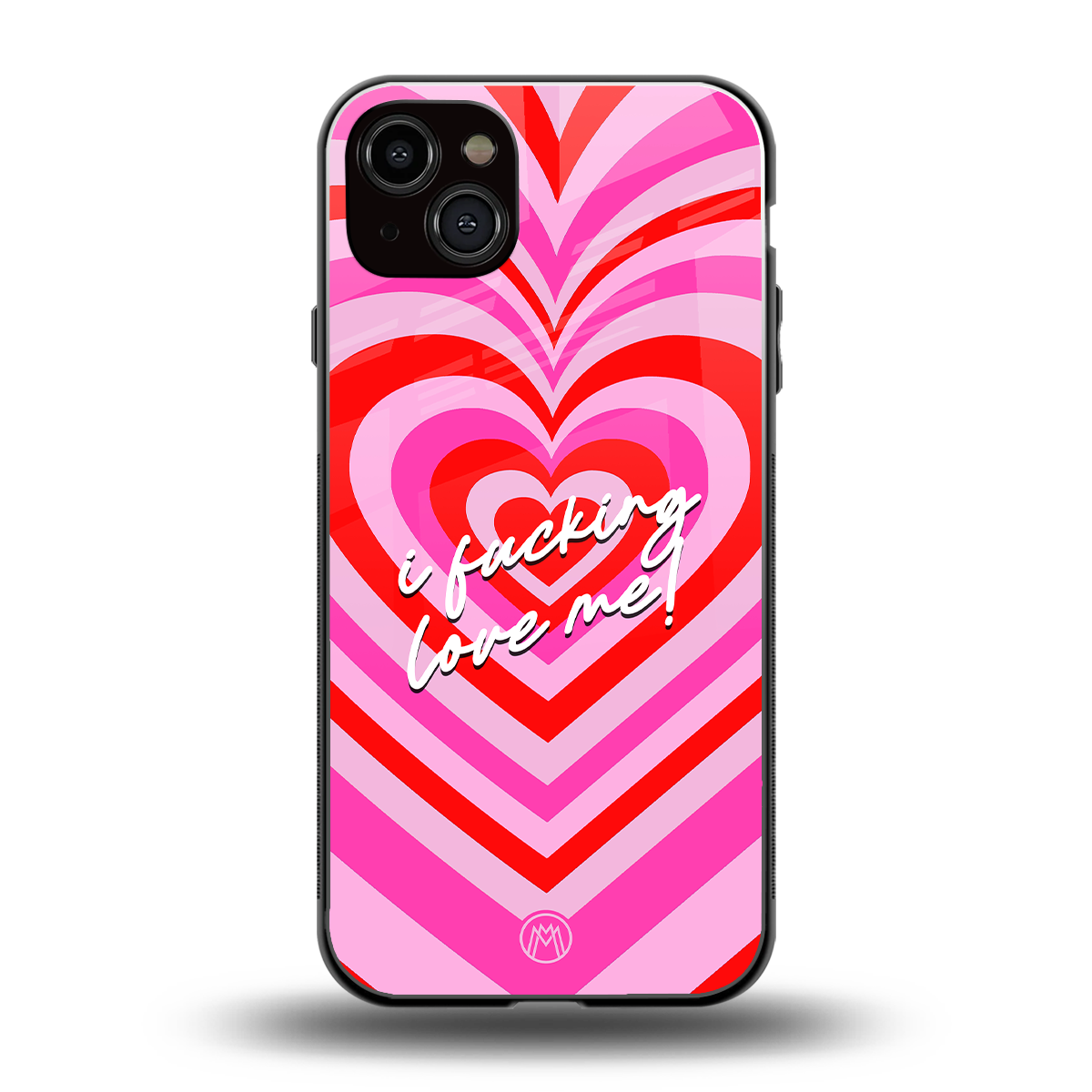 me first back phone cover | glass case for iphone 14 plus