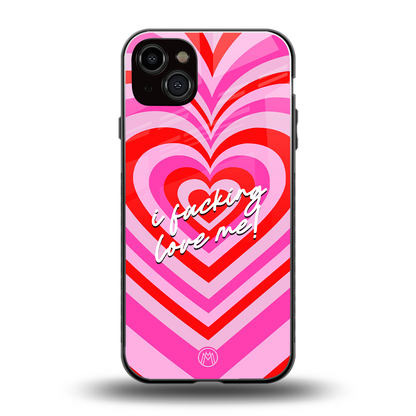 me first back phone cover | glass case for iphone 14 plus